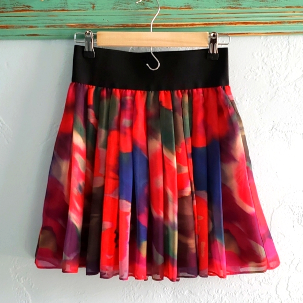 Express Floral ruffle Skirt
